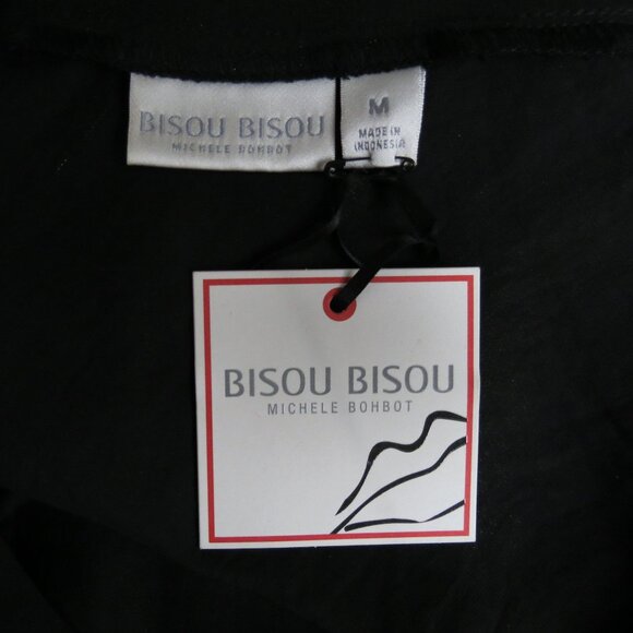 Bisou Bisou Michelle Bohbot Gold and Black Color Block Blouse - Picture 7 of 7